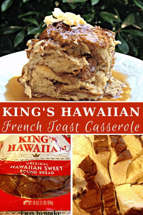 King's Hawaiian Bread French Toast Casserole Recipe Kings Hawaiian Round Bread Recipes, Hawian Roll French Toast Casserole, Cinnamon Roll French Toast Casserole Kings Hawaiian, Kings Hawaiian Bread Pudding, Hawaiian French Toast Bake 12 Tomatoes, Hawian Roll French Toast, Hawaiian Roll French Toast Casserole, Kings Hawaiian French Toast, Hawaiian Rolls French Toast