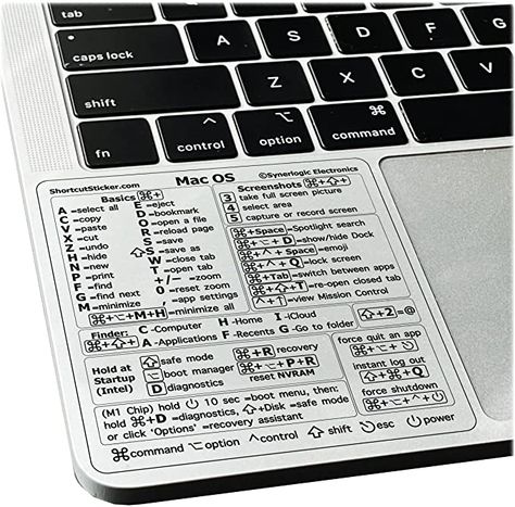 Macbook Shortcuts, Mac Keyboard Shortcuts, Study Accessories, Clear Vinyl Stickers, Keyboard Stickers, Electronics Basics, Macbook Stickers, Mac Book, Keyboard Shortcuts