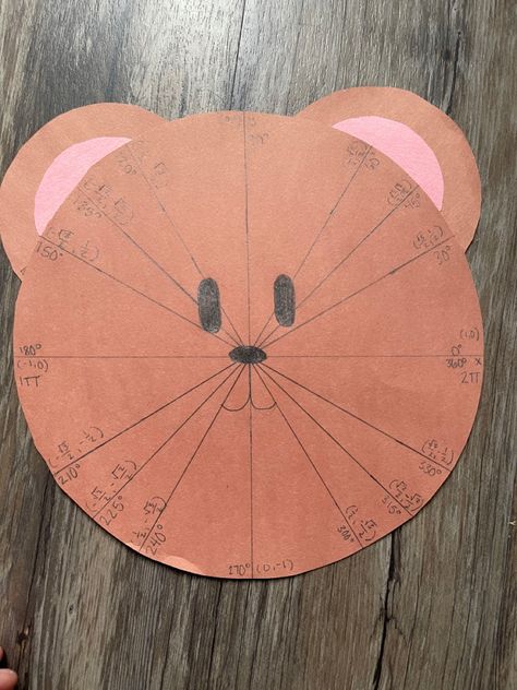 Unit Circle Project Ideas, Unit Circle Project, Circle Project, Parts Of A Circle, Unit Circle, Circle Ideas, Animal Rabbit, Anime Muslim, Study Aesthetic