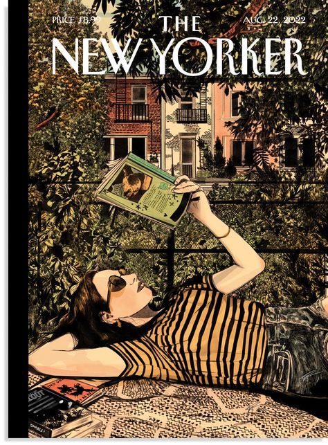 Nicole Rifkin’s “Sun-Dappled” | The New Yorker The New Yorker Magazine, New Yorker Magazine, New Yorker Covers, August 22, News Studio, Print Magazine, 영감을 주는 캐릭터, The New Yorker, Room Posters