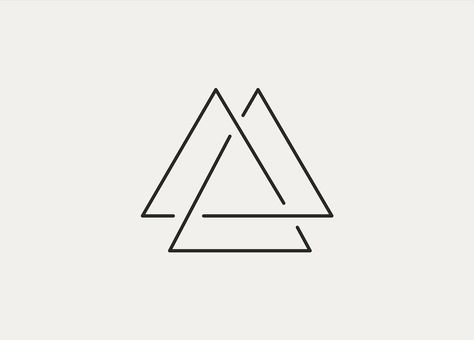 2 Triangle Tattoo, Two Triangles Tattoo, Interlocking Triangle Tattoo, Triangles Tattoo Design, Two Triangle Tattoo, Geometric Small Tattoo, 3 Triangles Tattoo, Friendship Tattoos Men, Triangle Logo Ideas