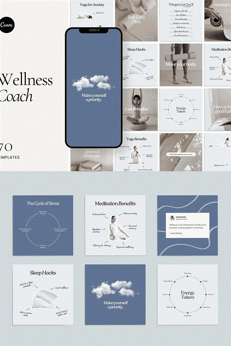 Create a wellness sanctuary on Instagram with this template pack, specifically designed for wellness, health, and fitness coaches. Our 70 Canva templates, available in three different sizes, will empower you to craft beautiful, on-brand content whether you're sharing motivational quotes or insightful health and nutrition tips.    .#CanvaTemplates #SocialMediaDesign #InstagramIdeas #PinterestTemplates #CreativeCanva Social Media Marketing Creative Ads, Advertising Ideas Social Media, Airbnb Social Media, Yoga Social Media, Social Media Announcement, Social Media Cover Design, Wellness Social Media, Pink Social Media, Marketing Creative Ads