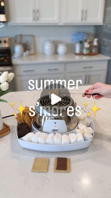 Elaina Zinke on Instagram: "Comment SMORE to get our s’mores maker sent straight to your inbox! 🔥🔥  **Also linked in my Amazon Storefront (in my bio) under “S’mores”  #smores #smoresmaker #smorestime #sharperimage #amazonfinds #summerdessert #fundessert #asmrfood" Diy Smores Bar, Indoor Smores, Smores Station, Smores Maker, Theme Inspiration, Reel Ideas, S'mores Bar, Instagram Reel, Diy Bar