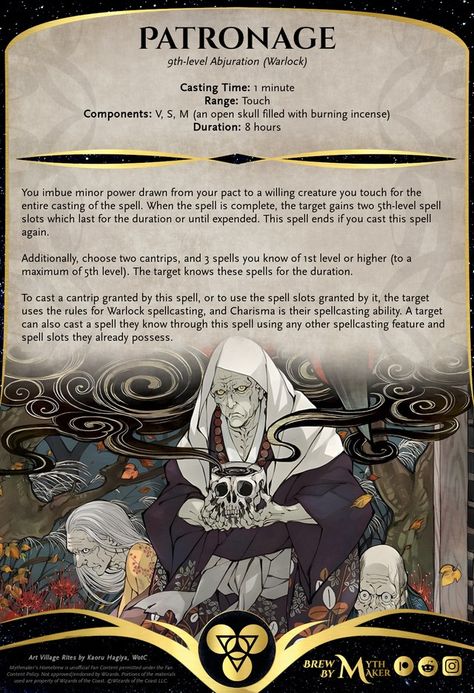 Alchemist Supplies, Fantasy Abilities, Necromancy Spells, Homebrew 5e, Dm Notes, 5e Spells, Homebrew Spells, Warlock Spells, Dnd Spells