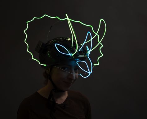 El Wire Projects, Lab Ideas, Dinosaur Dig, Innovation Lab, El Wire, Glow Mask, Festival Costumes, Brave New World, Wearable Tech