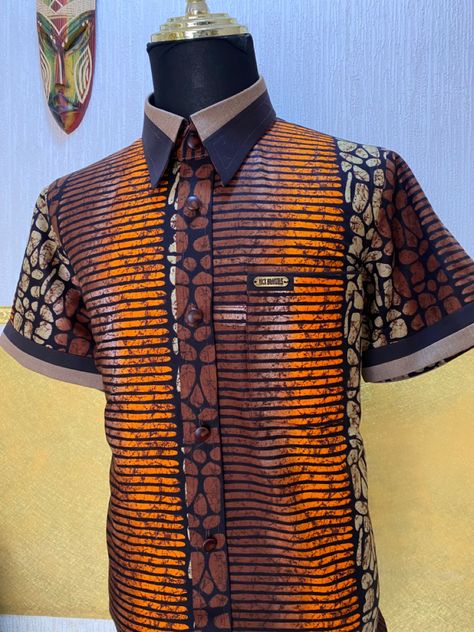 African print shirt African Print Shirts, Senator Styles For Men, Senator Styles, African Print Shirt, African Shirts For Men, African Shirts, Men's Wear, Ankara Styles, Designer Clothes For Men