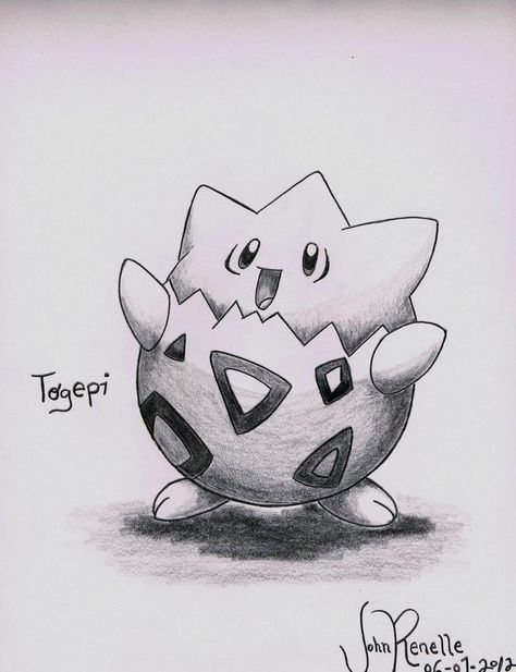 Togepi by johnrenelle on DeviantArt | Pokemon sketch, Pikachu drawing, Disney drawings sketches Sketch Pikachu, Deviantart Pokemon, Drawing Disney, Pikachu Drawing, Pokemon Sketch, Disney Drawings Sketches, The Egg, Small Light, Disney Drawings