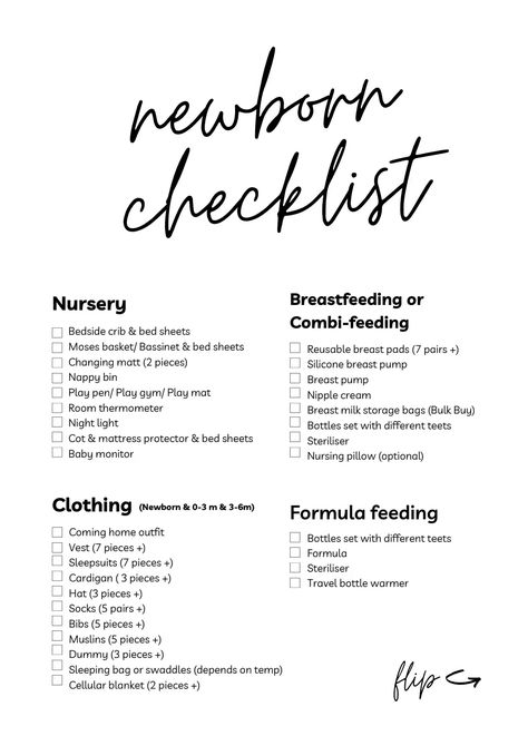 Newborn Checklist - mamaandtwobeans Newborn Checklist, Baby Checklist, Baby Advice, Quick Saves