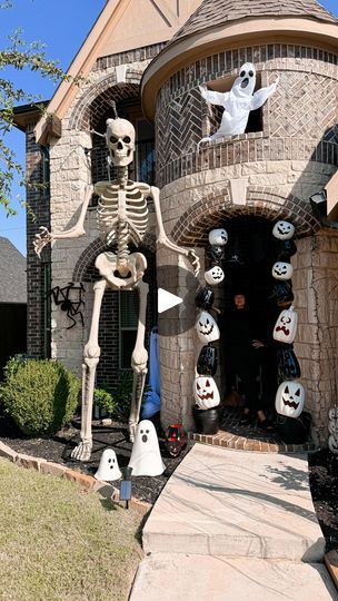 7K views · 2.7K reactions | Halloween front porch 2024 💀👻🖤

Comment “NEED” below to receive a dm with the link to shop this post  https://liketk.it/4Tngd 

Our front porch is all dressed up this year with a haunted willow tree, playful ghosts, and our 12 ft skeleton who’s been keeping watch for a couple of years now! 💀✨ This year we added some DIY pumpkin topiaries for a fun twist. Mixing spooky vibes with whimsical touches – I think it turned out frightfully perfect! 🖤🕸 what do you think? 

be sure to SAVE and SHARE with your Halloween loving bestie! 💀

#halloweendecor #spookyseason #halloweendiy #mybhghome #halloween #halloweenideas #halloweentime #halloween2024 #ltkseasonal  #spookyszn #pinkhalloween #outdoorhalloweendecor #halloweenporch #halloweenvibes 

Halloween front porch, 12 Ft Skeleton, Pumpkin Topiaries, Pumpkin Topiary, Halloween Front Porch, Halloween Porch, Diy Pumpkin, Pink Halloween, Spooky Vibes, Willow Tree