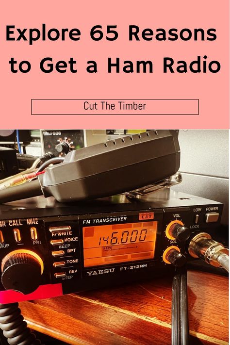 Explore 65 reasons to get a ham radio: a Yaesu FT-212RH shown. Mobile Ham Radio, Ham Radio License, Best Cb, Ham Radio Operator, Emergency Radio, Hobby Electronics, Cb Radios, Making New Friends, Endless Opportunities