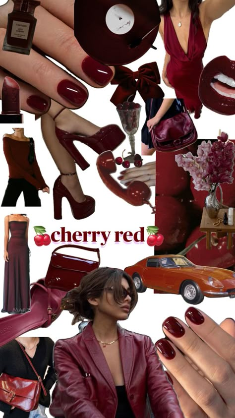 cherry red, red aesthetic, aesthetic red wallpapers, cherry red wallpapers, cherry, lipstick, red nails, red nails aesthetic, red outfits, red outfit ideas, red outfit inspo, outfit inspiration, aesthetic red outfits, jewellery, red aesthetics, coquette, lana del ray, lana del ray aesthetic, red shoes, red lips Aesthetic Red Outfits, Nails Aesthetic Red, Red Nails Aesthetic, Lana Del Ray Aesthetic, Cherry Red Aesthetic, Ray Aesthetic, Outfit Ideas Red, Red Outfit Ideas, Cherry Lipstick