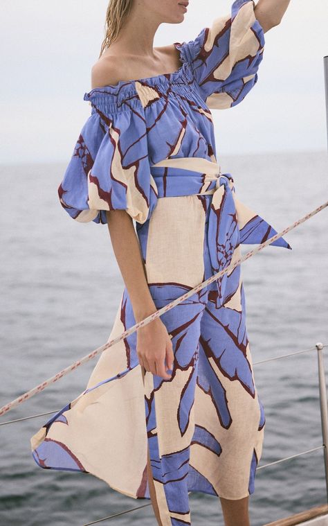 Johanna Ortiz Prints, Joanna Ortiz, Resort 2025, Summer 2025, Knit Outerwear, Colour Ideas, Winter Sun, Linen Midi Dress, Print Ideas