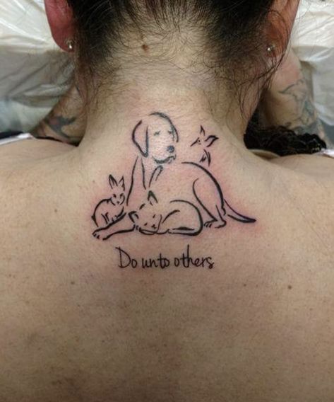 Animal Shelter Tattoo Ideas, Bunny Remembrance Tattoo, Animal Welfare Tattoo, Rabbit Memorial Tattoo, Pet Memorial Tattoo Rabbit, Do Unto Others, Bunny Care, Deathly Hallows Tattoo, Infinity Tattoo