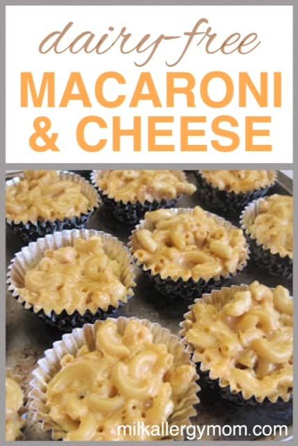 Best Food For Toddlers, Dairy Free Mac And Cheese, Dairy Free Recipes For Kids, Dairy Free Baby, Freezer Lunches, Milk Allergy Mom, Mac And Cheese Cups, Dairy Free Lunch, Cheese Cups