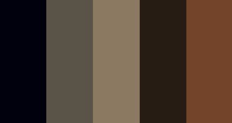 "Steampunk Leather" – Base color palette for new studio. Leather Colour Palette, Band Color Palette, Brown And Black Color Palette, Grunge Colour Palette, Grunge Pallete, Black And Brown Color Palette, Steampunk Colour Palette, Dark Grunge Color Palette, Color Pallete Aesthetic Dark