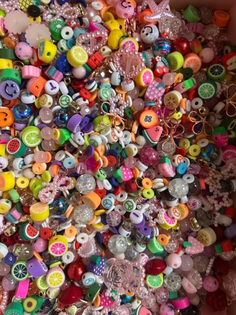 Bead confetti in small sized bag that will be $6 on my shop. Bead Confetti, Bracelet Stuff, Geeky Craft, Confetti Bags, Doll Museum, Bead Soup, Pen Brands, Textile Waste, Bracelet Craft Diy