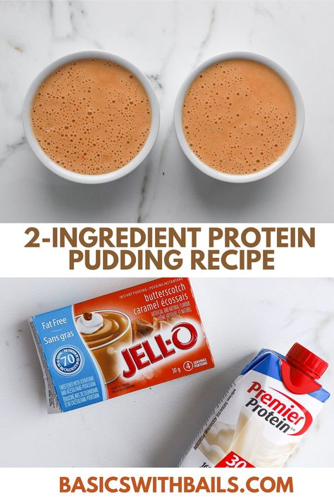 Protein pudding is a delicious and easy way to add more protein to your diet while satisfying your sweet tooth. In addition to being high in protein, this pudding is also low in sugar and calories, making it a great option for those looking to maintain a healthy lifestyle. It’s also a convenient option for those on-the-go, as it easily packs into a container. Get the full recipe at basicswithbails.com.

Ingredients:
-Jell-o pudding mix
-Vanilla Premier Protein Shake Protein Butterscotch Pudding, Protein Shakes With Pudding Powder, Low Calorie Protein Pudding, Protein Shakes With Jello Pudding, Ww Premier Protein Shake Recipes, Protein Drinks With Pudding, Protein Jello Pudding Recipes, Ww Premier Protein Pudding, Chocolate Mint Protein Shake