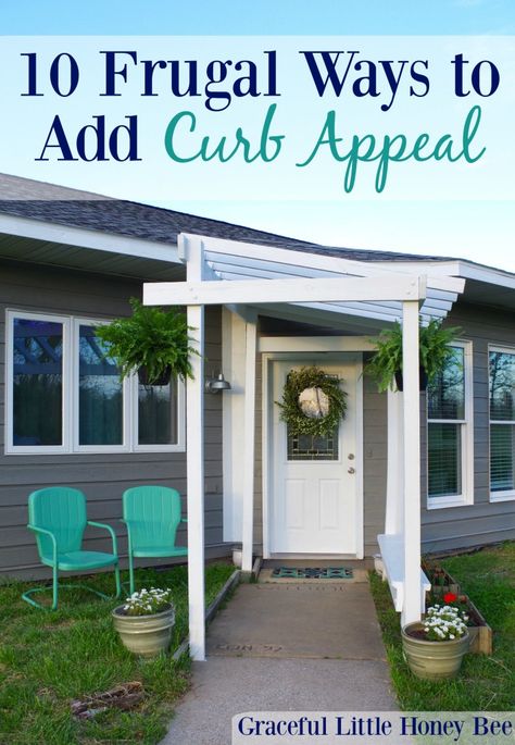 Front Yard Inspiration Curb Appeal, Add Curb Appeal To Front Of House, Diy Curb Appeal On A Budget, Curb Appeal Ideas, Curb Appeal Landscape, Improve Curb Appeal, Add Curb Appeal, Perennial Gardens, Front Yards Curb Appeal