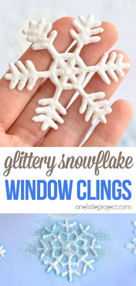 Whiter Than Snow Craft, Fun January Crafts For Kids, Christmas Crafts Age 7, Easy February Crafts For Kids, Snowflake Window Clings, Making Snowflakes With Kids, Winter Break Crafts For Kids, Easy Diy Snowflakes Decorations, Icicle Crafts For Kids