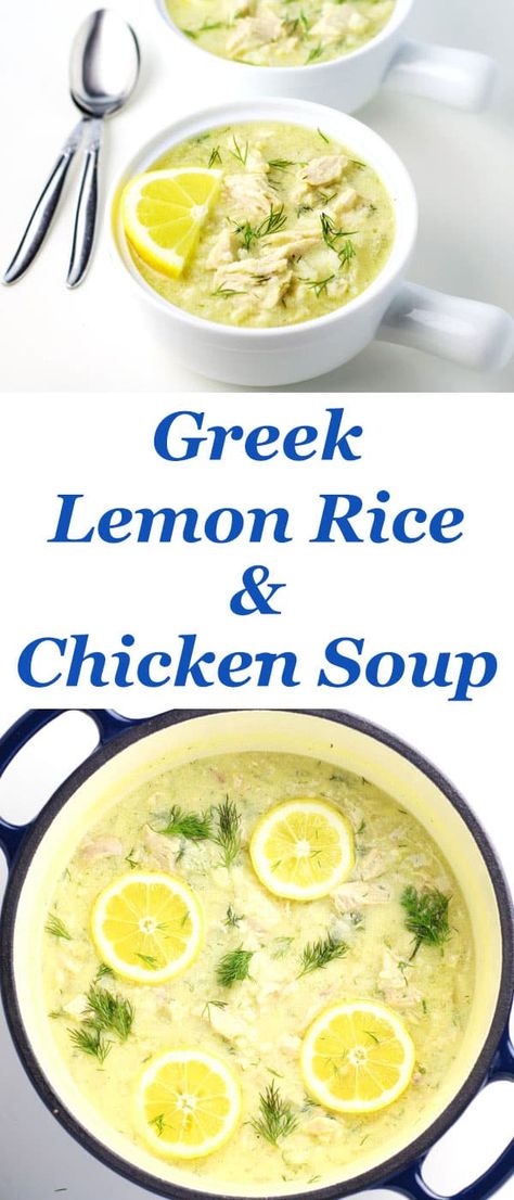 Avgolemono Sauce, Rice And Chicken Soup, Lemon Chicken Rice Soup, Greek Soup, Lemon Chicken Rice, Lemon Rice Soup, Greek Lemon Rice, Avgolemono Soup, Greek Lemon Chicken Soup