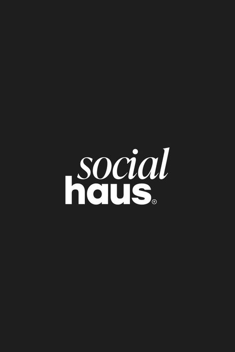 Social Haus | Marketing & Social Media Management Agency | Brand Identity & Logo Design Agency Brand Identity, Sans Serif Logo, Instagram Fonts, Serif Logo, Identity Logo Design, Instagram Font, Agency Logo, Brand Identity Logo, Trendy Logos