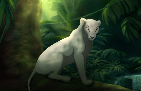 Started this early this morning and I just got it done now XD Ma Di Tau is just chillin in her jungle home Jesus christ ; . ; The background was an absolute nightmare to do! XDD But anyway you guys... Lion King Lioness, Lion Oc, White Lioness, Lion King Simba's Pride, Anime Lion, The Lion King Characters, Jungle Home, Lion King Story, Lion King Fan Art