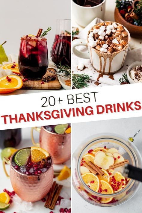 These are the best pre-dinner cocktails, festive night caps and delicious mocktails for Thanksgiving 2022! Be the best hostess ever and wow your crowd with these easy, delicious fall drinks. There is something for everyone, even the kids! Stay At Home Chef, Thanksgiving 2022, Thanksgiving Drinks, Healthy Baking Recipes, Festive Cocktails, Food Content, Fall Drinks, Indulgent Desserts, Food Trends