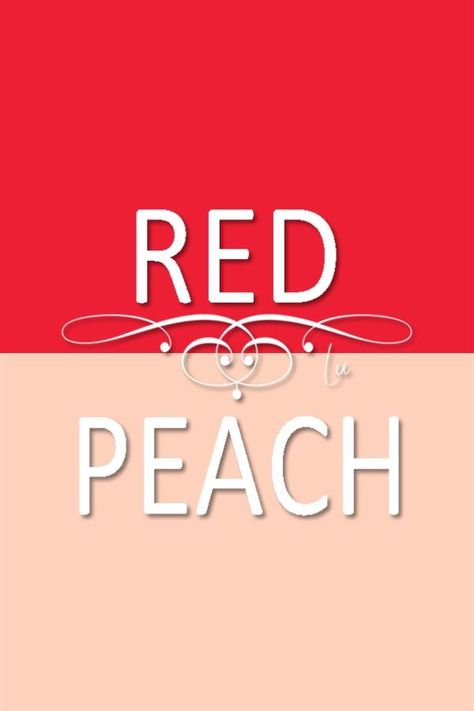 Peach And Red Outfit, Peach Colour Combinations, Red Color Combo, Red Palette, Peach Color Dress, Color Knowledge, Pink Color Combination, Light Peach Color, Colour Combinations Fashion