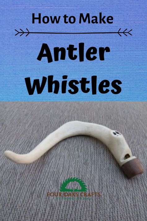 Whitetail deer shed their antlers every year, and they make great material for crafts. In this tutorial, I'll show you how to turn an antler shed into a cool antler whistle. You only need a few hand tools to make this project. It's easy and I'll step you through it. These make wonderful gifts or something to sell at your next craft show. Deer Antler Crafts Ideas, Antler Shed Ideas, Antler Crafts Diy, Diy Antler Projects, Deer Antlers Diy, Deer Horn Ideas, Deer Antler Ideas, Diy Antlers, Hunting Crafts