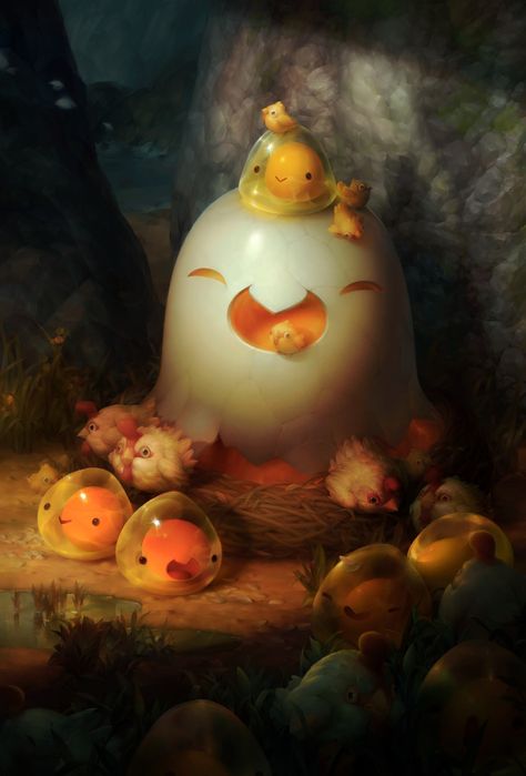 ArtStation - Egg slimes, Miroslava Sviridova Slime Rancher Fanart, Fantasy Slime, Egg Slime, Slime Rancher 2, Slimes Girl, Slime Rancher, Cute Fantasy Creatures, Izu, Creature Concept Art