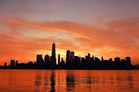 New York Sunset Wallpaper, Sunset Wallpaper Hd, New York City Background, Wallpaper Hd Nature, Sunset In Nyc, New York Rooftop, New York Sunset, Ny Skyline, Procreate Ideas