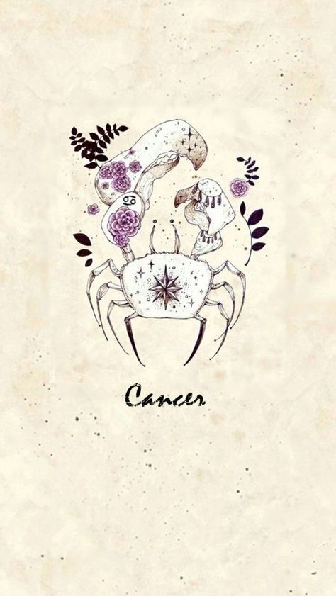 Cancerian Aesthetic, Ink Link, Astrology Tattoo, Horoscope Tattoos, Zodiac Sign Tattoos, Zodiac Tattoos, Witchy Wallpaper, Zodiac Tattoo, Astrology Art