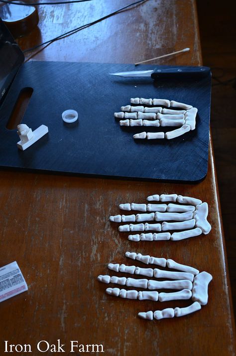 How To Make A Skeleton Hand with Quill Diy Skeleton Hand, The Raven Poem, Brown Food Coloring, Anatomy Images, Halloween Themes Decorations, Quill Pen, Allen Poe, Edgar Allen Poe, Bristol Board