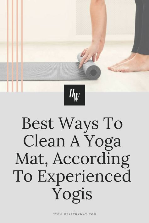 Vinegar-water, Lysol wipes, washing machines: Everyone seems to say something different about how to clean a yoga mat. Here are the methods experts swear by. Moisture-wicking Sweatpants For Yoga, How To Clean Your Yoga Mat, How To Clean Yoga Mat, Yoga Mat Cleaner Essential Oils, Cleaning Yoga Mat, Diy Yoga Mat Cleaner, Yoga Mat Cleaning, Clean Yoga Mat, Remove Sweat Stains