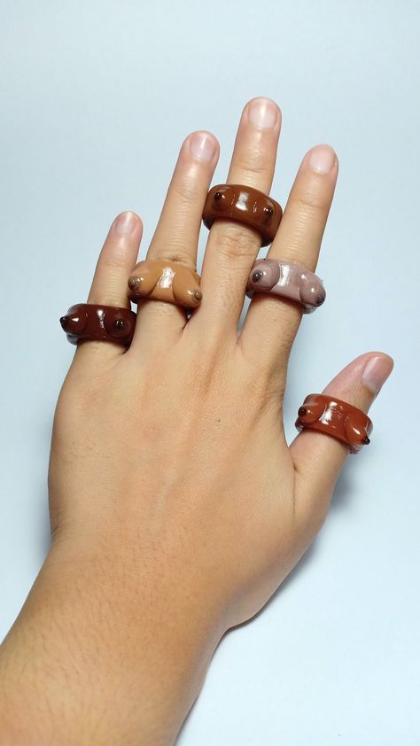 Air dry clay art rings Ring Air Dry Clay, Air Dry Clay Rings Diy, Air Dry Clay Bracelet, Air Dry Clay Accessories, Air Dry Clay Rings, Air Dry Clay Ring Holder, Air Dry Clay Ring, Air Dry Clay Jewelry, Air Dry Clay Art