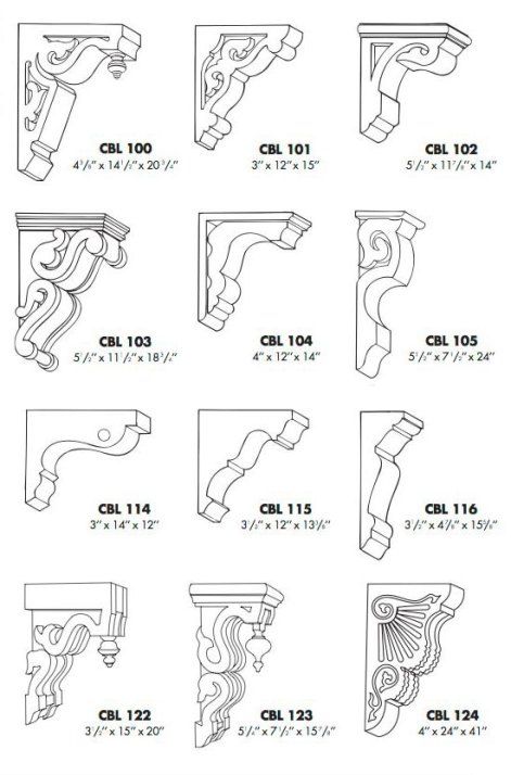 Design your own corbel Corbel Patterns, Corbels Ideas, Victorian Corbels, Gothic Architectural Elements, Art Deco Corbel, Gothic Ornaments Architecture, Architecture Drawing Plan, Wood Corbels, Casa Country