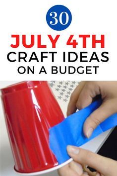 Fourth Of July Diy Decor, Diy Fourth Of July Crafts, Forth Of July Crafts, Patriotic Decorations Diy, Patriotic Crafts Diy, July Crafts For Kids, July 4th Decor, Fun Diy Craft Projects, Patriotic Diy