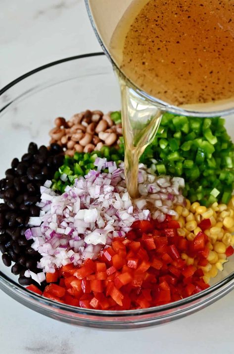 Texas Caviar - Just a Taste Joanna Gaines Texas Caviar, Hillbilly Caviar Recipe, Mexican Caviar Dip, Texas Caviar Recipe Easy, Tennessee Caviar Recipe, Cajun Caviar Dip, Alabama Caviar Recipe, Texas Caviar With Italian Dressing, Hillbilly Caviar