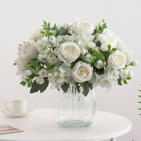 White hydrangea wreath