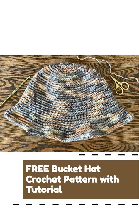 Bucket Hat Crochet Men, Crochet Bucket Hat Men, Diy Bucket Hat, Bucket Hat Crochet Pattern, Mens Crochet Beanie, Diy Bucket, Easy Crochet Hat Patterns, Bucket Hat Crochet, Crochet Hat With Brim