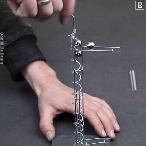 Fossbytes - Making A Steel Marble Track Marble Tracks, Marble Machine, Diy Marble, Marble Run, Ball Run, Basic Tools, Marble Art, Wood Toys, Toy Store