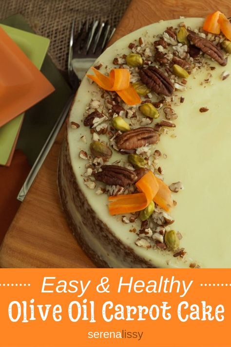 Simple and delicious carrot cake recipe with extra flavor from good quality olive oil that is healthy and antioxidant-rich. A great cake recipe for the holiday season or make it anytime of the year. #cakerecipes #carrotcake #holidaybaking #serenalissy Cream Cheese Frosting, Carrot Cake Decoration, Hummingbird Cake, Kneading Dough, Philadelphia Cream Cheese, With Cream Cheese Frosting, Brownie Cake, Cake Frosting, Cheese Frosting