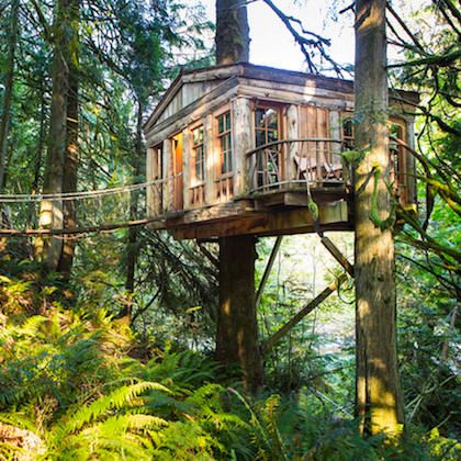 TREE HOUSE LODGES – 7 OF THE HIGHEST QUALITY | The Gentlemans Journal | The latest in style and grooming, food and drink, business, lifestyle, culture, sports, restaurants, nightlife, travel and power. Treehouse Point, Treehouse Masters, Treehouse Hotel, Tree Fort, Fall City, Washington Travel, Tree House Designs, Deco Boheme, Tea House