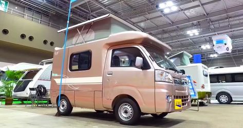 Tiny Japanese Kai Type D Ultra Tiny Motorhome For 4 People | Sia Magazine Japanese Camper Van, Tiny Motorhome, Mini Campers, Micro Camper, Mobile Living, Rv Homes, Small Campers, Mini Camper, Van Living