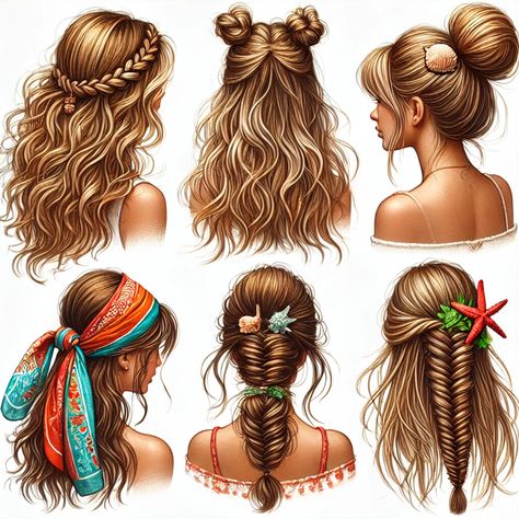 Get beach-ready with these effortless hairstyles, perfect for your tropical Phuket getaway. Stay at Sarayah Phuket Villas for an unforgettable experience! #BeachHairstyles #PhuketHoliday #HairInspo Hairstyles For Tropical Vacation, Tropical Hairstyles, Effortless Hairstyles, Beach Hairstyles, Summer Inspo, Beach Ready, Tropical Vacation, Beach Hair, Phuket