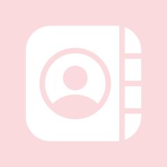 CONTACTS light pink app icon Cute Contacts Icon, Light Pink Iphone Icons, Pink Aesthetic Settings Icon, Light Pink App Icons White Background, Cute Settings Icon, Contacts App Icon Pink, Light Pink Instagram Icon, Light Pink Aesthetic App Icons, Photos App Icon Pink