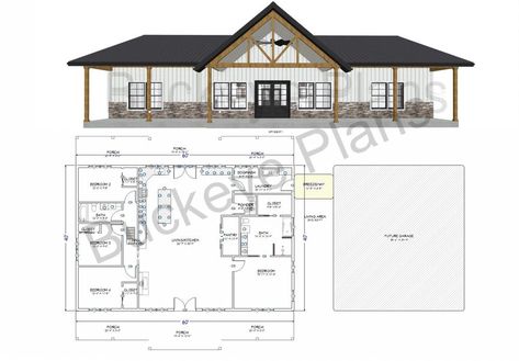 Metal Building House Plans, Barn Homes Floor Plans, Barn Houses, Barndominium Plans, Barn Style House Plans, Pole Barn House Plans, Building Plans House, Barndominium Floor Plans, Mobil Home