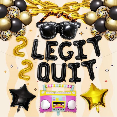 PRICES MAY VARY. Get the party started and keep it going with our bold and vibrant 2 LEGIT 2 QUIT balloons for those who know how to celebrate in style! Make a statement at your hip hop-themed birthday bash with our eye-catching 2rd birthday party decorations. Add a touch of old-school cool to your celebration with our second birthday decorations, perfect for anyone who's too legit to quit when it comes to throwing an unforgettable party. Whether you're throwing a 2 years old birthday bash or ju Two Year Old Birthday Party Boy, Second Birthday Decorations, Two Legit To Quit Birthday, Hip Hop Birthday Party, 90s Party Decorations, Hip Hop Birthday, 2nd Birthday Party For Boys, Birthday Themes For Boys, Playlist Covers