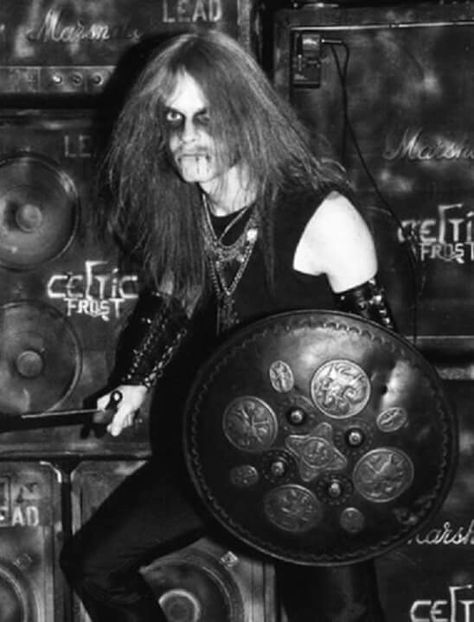 Tom G. Warrior Celtic Frost, Drawing Metal, Dani Filth, Metal Musicians, Horror Fanatic, Black Metal Art, Extreme Metal, Metal Albums, Band Photos