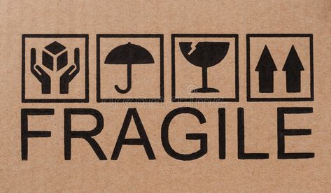 Fragile icons on cardboard. Safety, fragile icons on a cardboard package , #affiliate, #cardboard, #icons, #Fragile, #package, #fragile #ad Fragile Packaging Ideas, Sticker Package Design, Fragile Packaging, Package Illustration, Cardboard Sign, Box Illustration, Icon Package, Fragile Sticker, Fragile Label